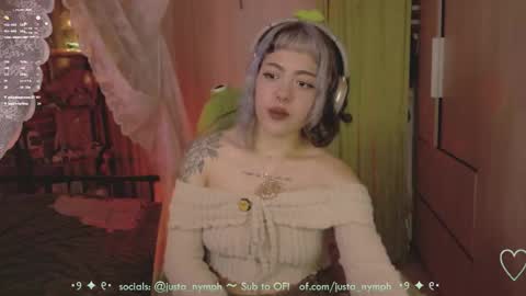   Im Nym  Justa nymph on twitter and IG online show from June 7, 1:01 am