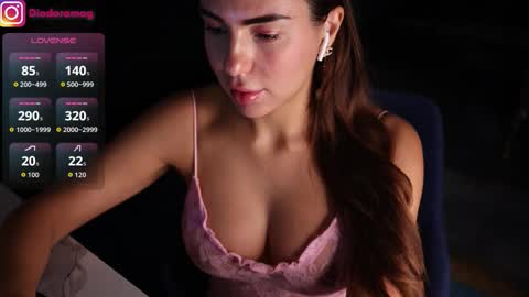 Snapshot of diodoramag chatting on September 24, 4:39 pm Diodora Magenta online show from September 24, 4:39 pm