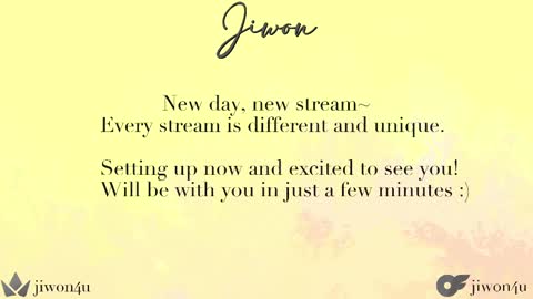 Jiwon online show from March 3, 5:47 am