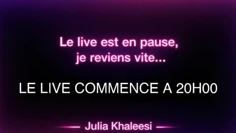 Julia Khaleesii online show from April 4, 6:29 pm