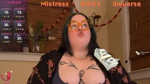 Snapshot of missbika chatting on March 4, 2:27 am Miss Bika online show from March 4, 2:27 am