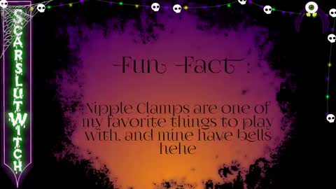 Snapshot of scarslutwitch chatting on October 31, 7:34 am ScarSlutWitch online show from October 31, 7:34 am