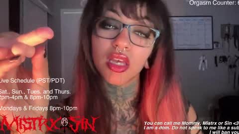 Mistrx Sin online show from June 7, 12:17 am