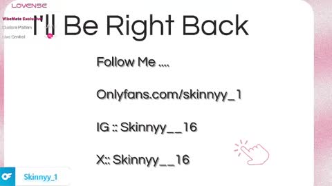 Skinnyy   online show from May 17, 10:36 am