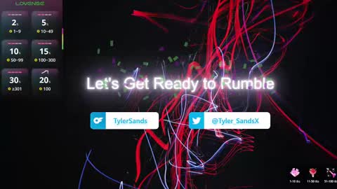 Tyler Sands online show from November 6, 2:01 pm