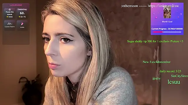 Lisaonthemoon online show from June 24, 8:19 pm