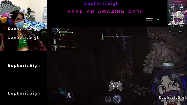 EuphoricSigh online show from February 22, 9:26 pm