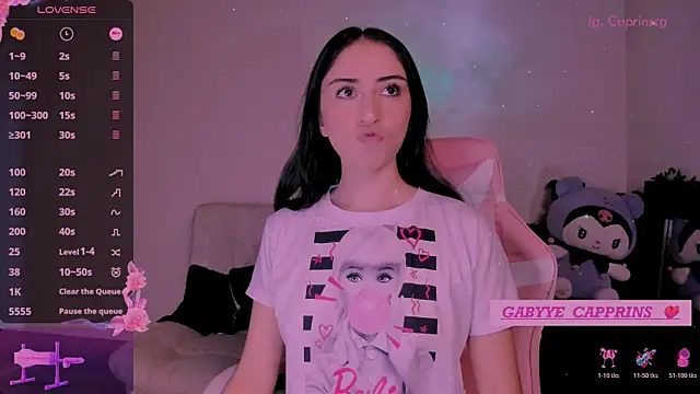 gabyye capprins online show from April 9, 1:19 am