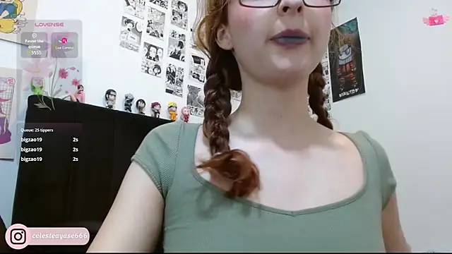 Snapshot of CelesteAyase chatting on October 3, 2:27 am CelesteAyase online show from October 3, 2:27 am