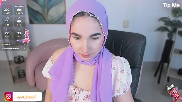 Ayha khalaf online show from November 19, 1:38 am