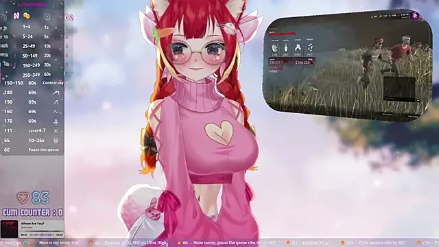 LewdFoxy VT online show from April 4, 6:40 pm