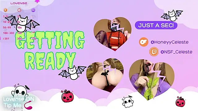 Snapshot of HoneyyCeleste chatting on October 28, 8:35 pm HoneyyCeleste online show from October 28, 8:35 pm