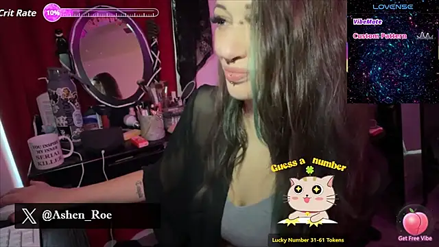 AshenRoe online show from March 7, 3:08 pm