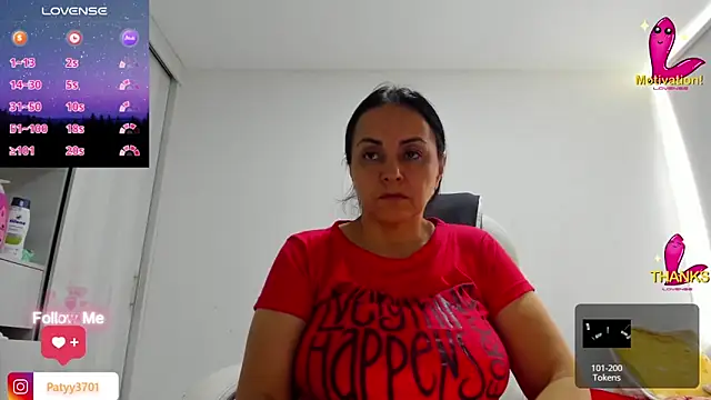Snapshot of Paty37 chatting on September 17, 8:18 pm Paty37 online show from September 17, 8:18 pm