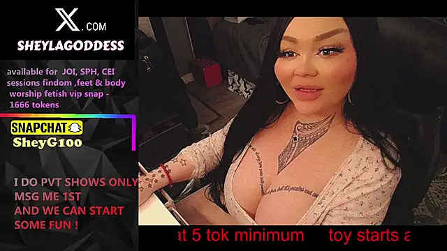 sheylagoddess11 online show from March 27, 1:01 pm
