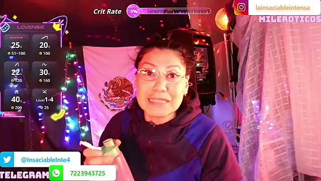 LaInsaciableIntensa online show from March 30, 2:33 am