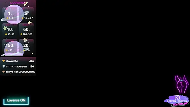 Hanna Evaanss online show from December 5, 9:16 pm